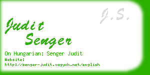 judit senger business card